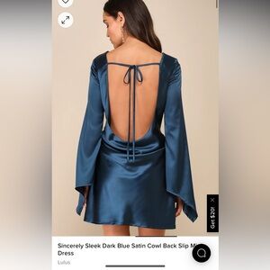 Lulus Open Back, Long sleeve dress